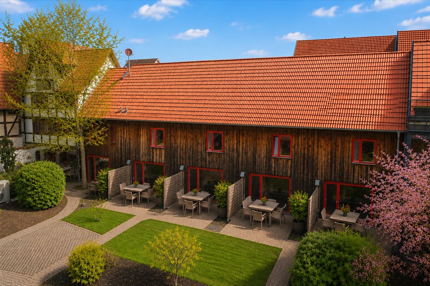 Modernes Apartment am Stieg – Außenansicht