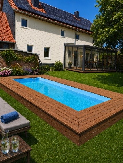 Pool des Wellness-Ferienhauses Reddeber